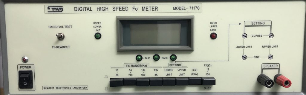 SUNLILAB DIGITAL  HIGH  SPEED  Fo  METER  7117C